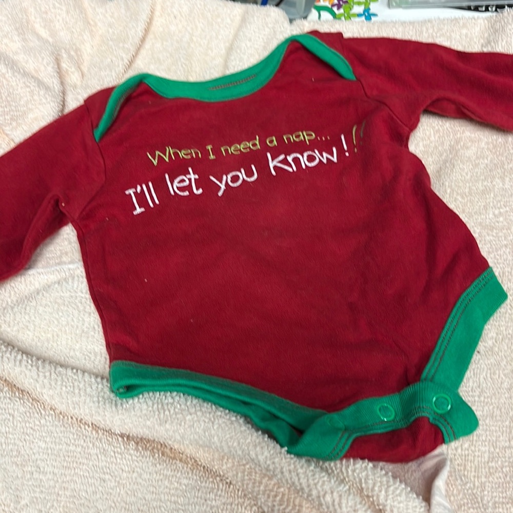 Bebe Holiday Onsie Size 0-3 Months